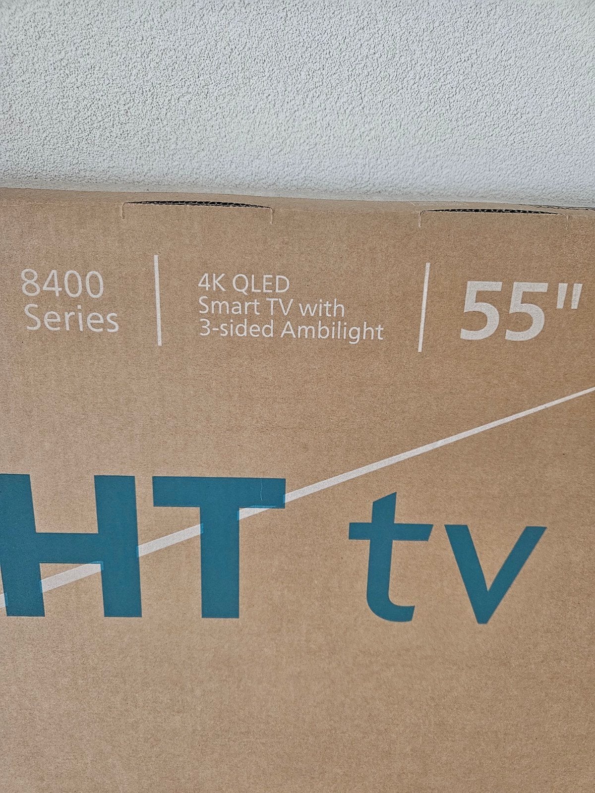 Philips Ambilight 8400 Series 55 inch 4K QLED Smart TV, Ophalen, Philips, QLED, Nieuw