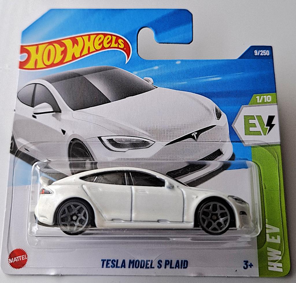 Hot Wheels Tesla Model S Plaid, Hobby en Vrije tijd, Modelauto's | Overige schalen, Ophalen, Nieuw, Auto