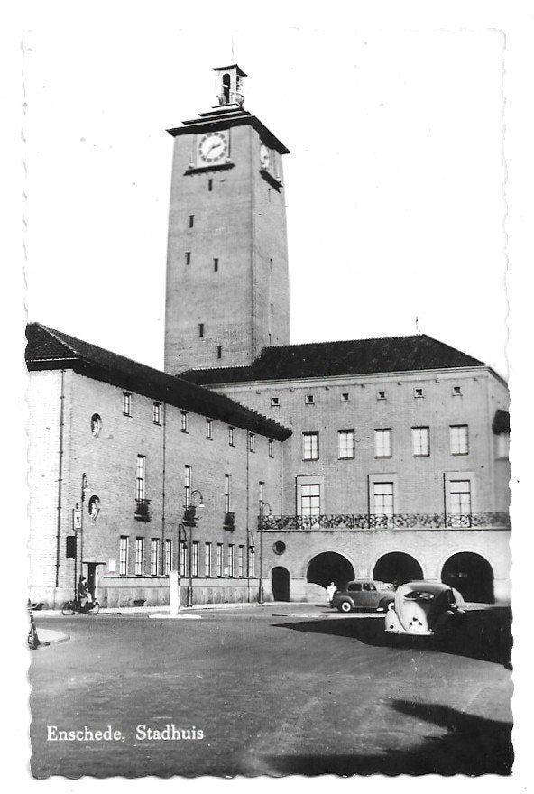 AK Enschede - Stadhuis, Verzenden, 1960 tot 1980, Ongelopen, Overijssel