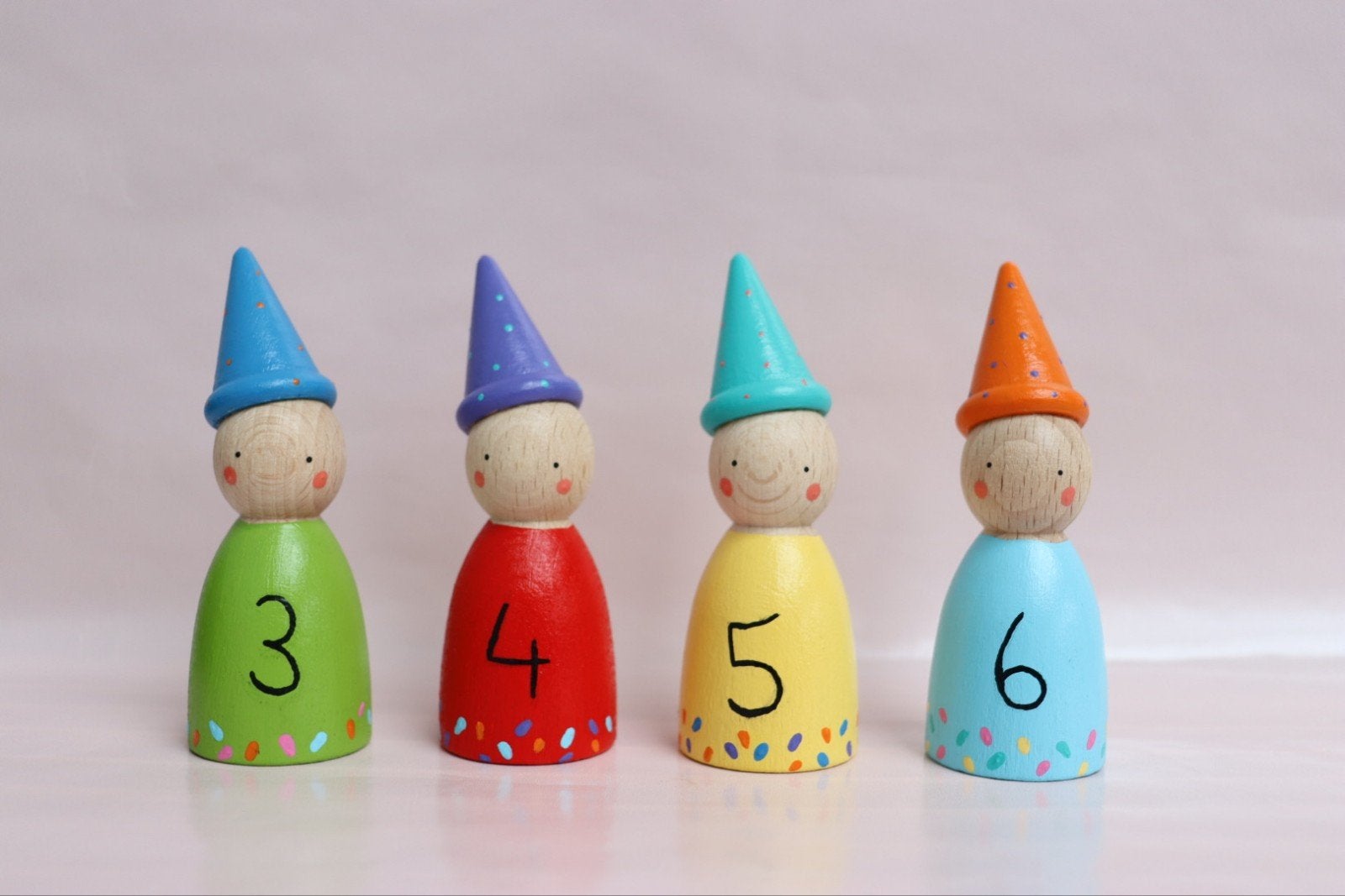 Peg dolls Verjaardag seizoenstafel feest kadootje, Ophalen of Verzenden, Nieuw