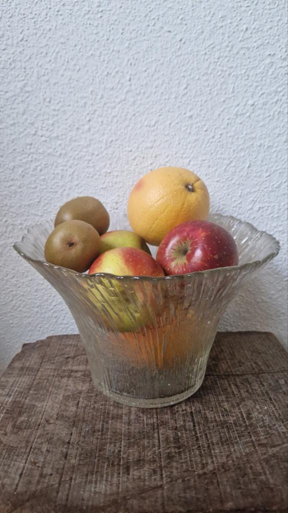 Vintage glazen vaas of schaal Pertti Kallioinen, Ophalen of Verzenden