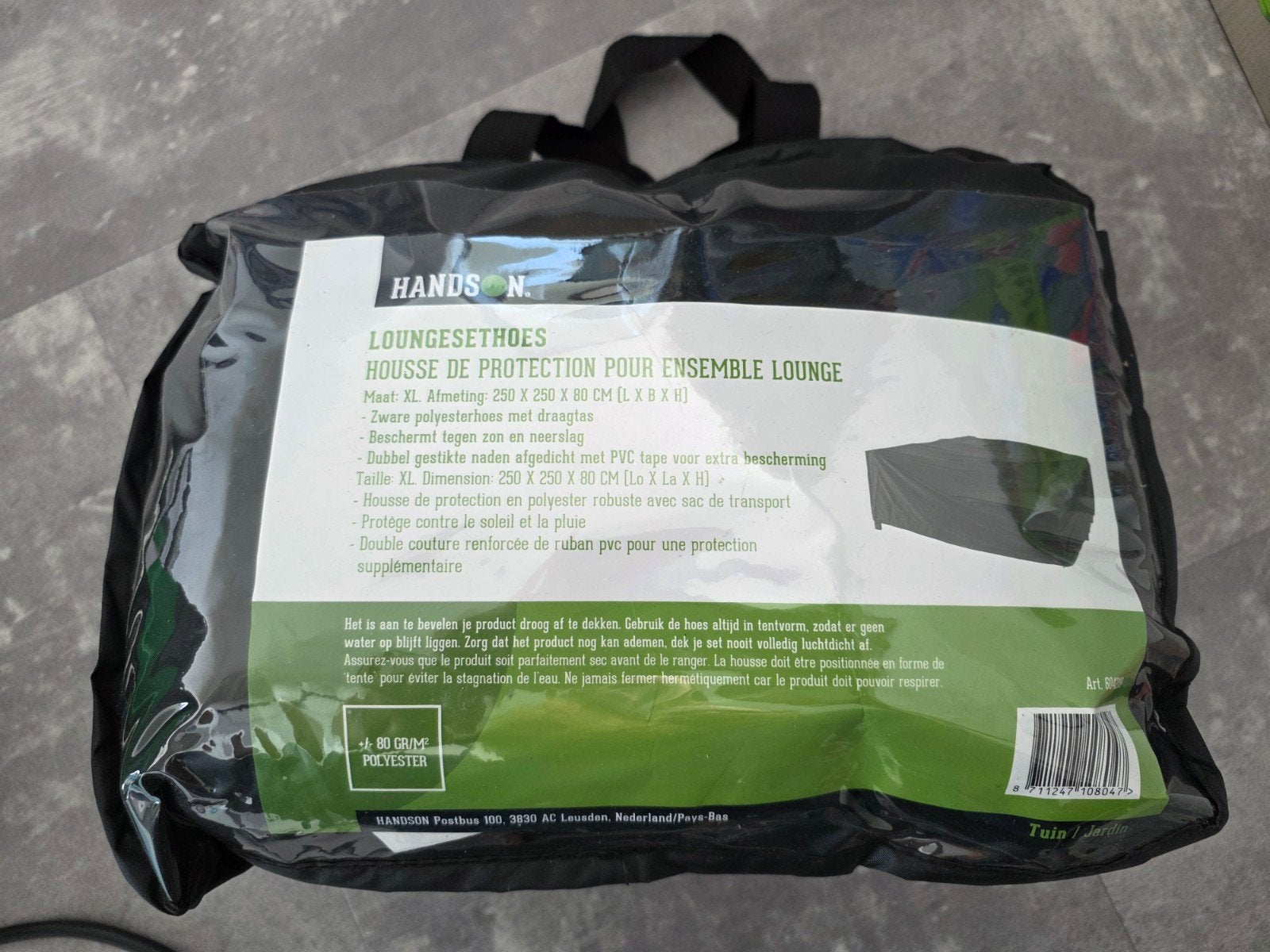 Loungesethoes XL 250x250x80 cm - 1 seizoen gebruikt, Tuin en Terras, Ophalen of Verzenden, Gebruikt