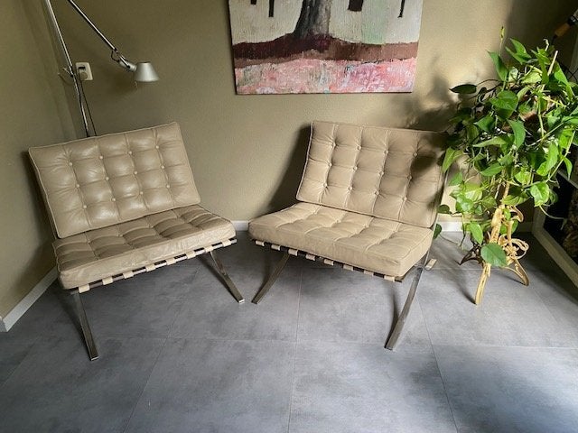 1X Barcelona fauteuil te koop 1x verkocht, Ophalen, Gebruikt, Minder dan 75 cm, Design
