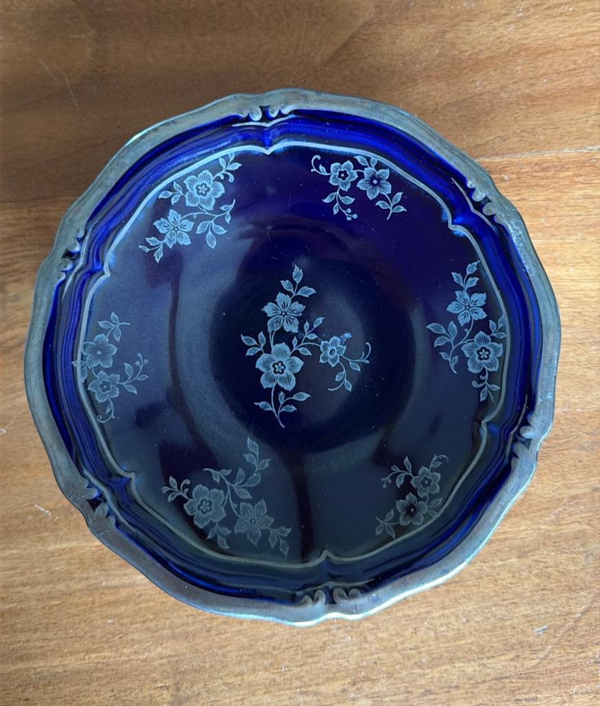 PMR Bavaria voetschaaltje kobaltblauw, Antiek en Kunst, Ophalen of Verzenden