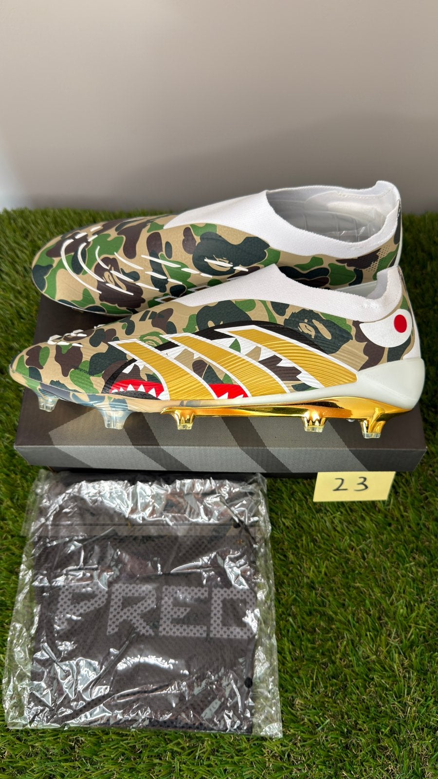 Adidas Predator Elite Foldover Tongue FG Bape Groen Camo, Ophalen of Verzenden, Nieuw, Sportschoenen