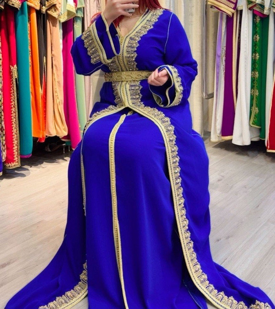 Mooi blauwe takshita te koop, Ophalen of Verzenden, Zo goed als nieuw, Blauw, Overige typen