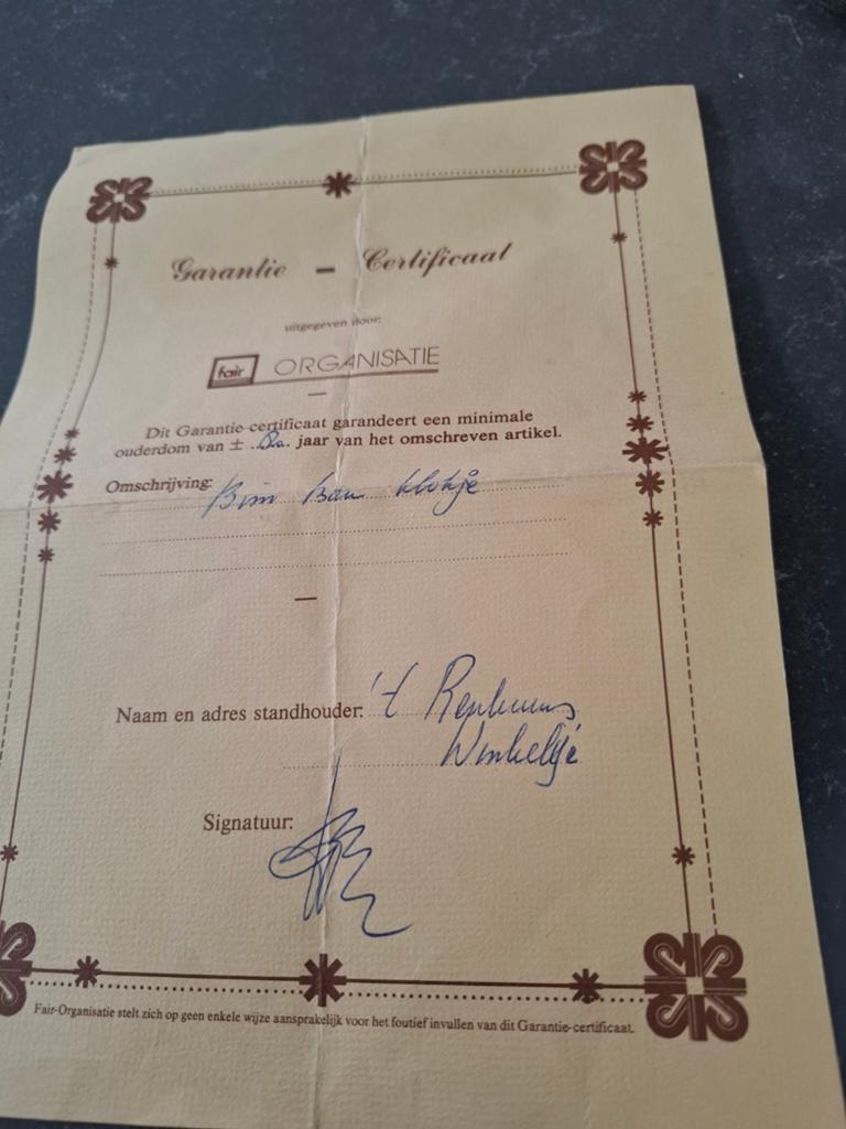 Antieke Bim Bam Klokje - Wandklok met Garantiecertificaat, Ophalen of Verzenden