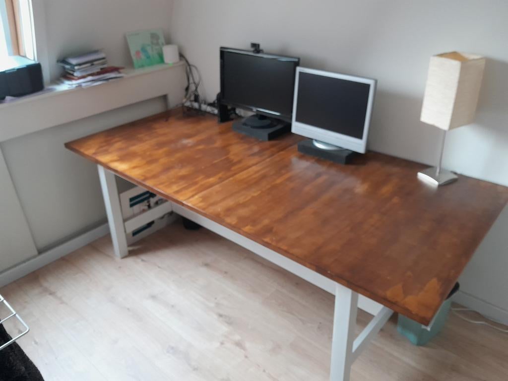 Groot bureau 210x100 cm - gedemonteerd, Huis en Inrichting, Bureaus, Ophalen