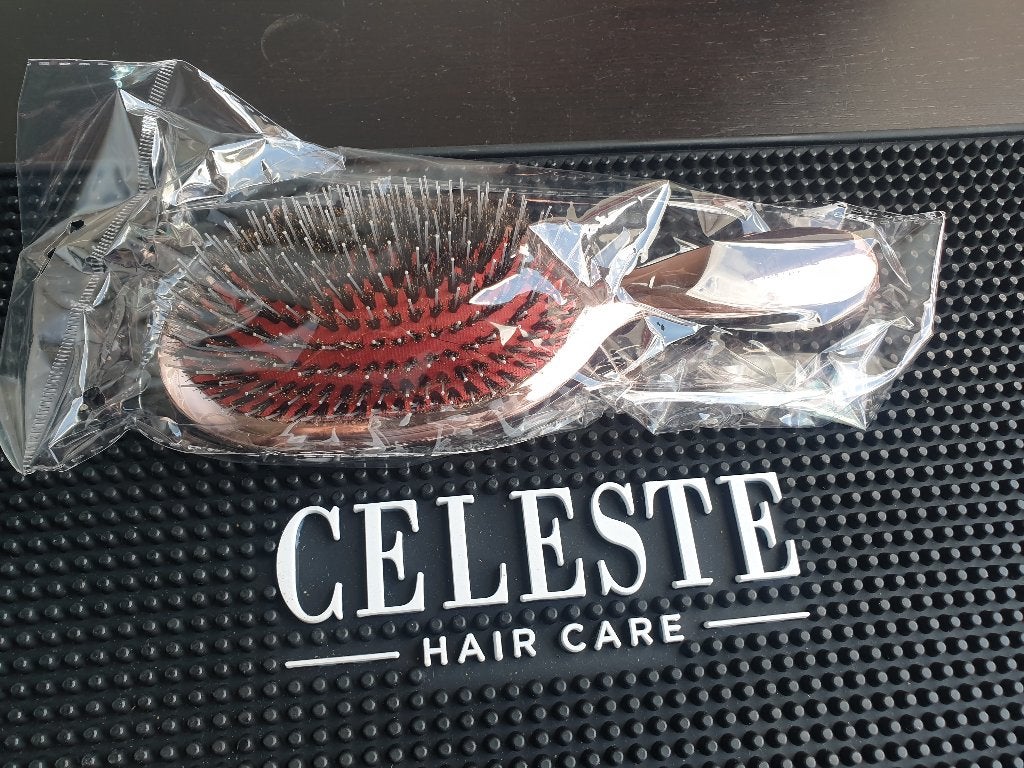 Celeste Haarborstel Rose Gold - Luxe Haarverzorging, Sieraden, Tassen en Uiterlijk, Ophalen of Verzenden, Nieuw, Kam of Borstel