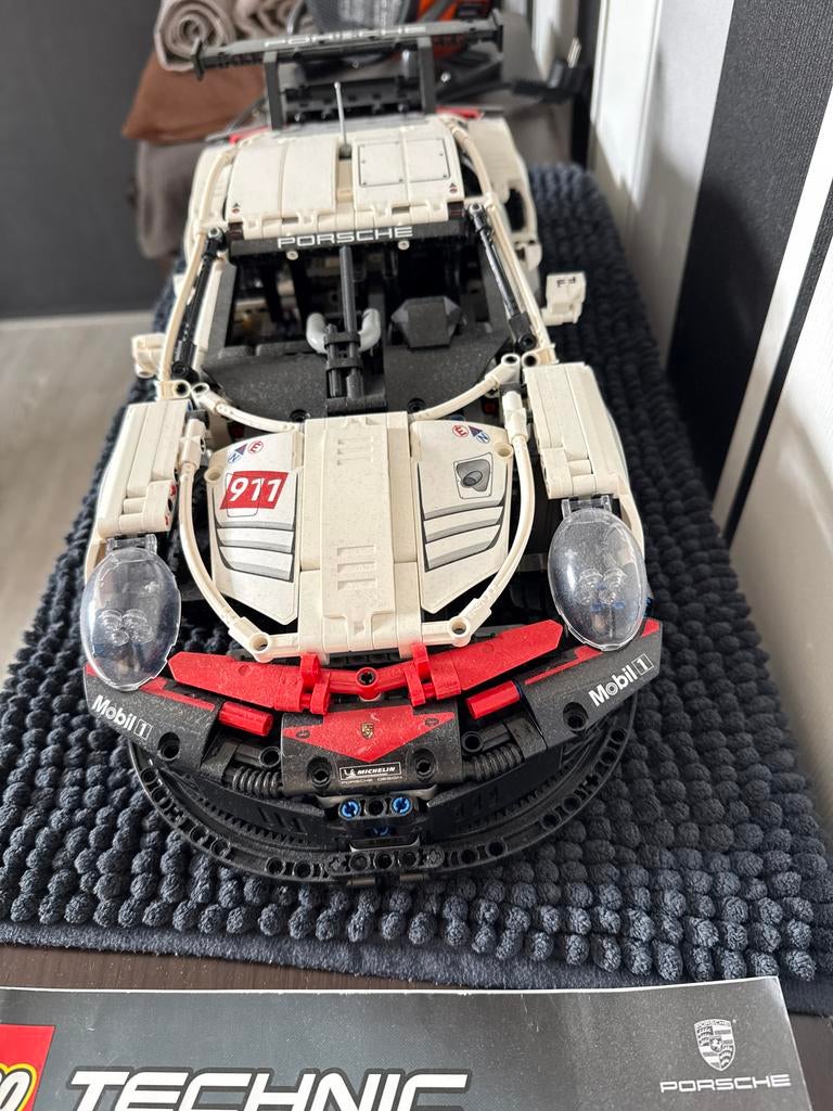 LEGO Technic Porsche 911 RSR (42096) - Zo goed als nieuw, Overige merken, Auto, 1:32 tot 1:50, Ophalen of Verzenden