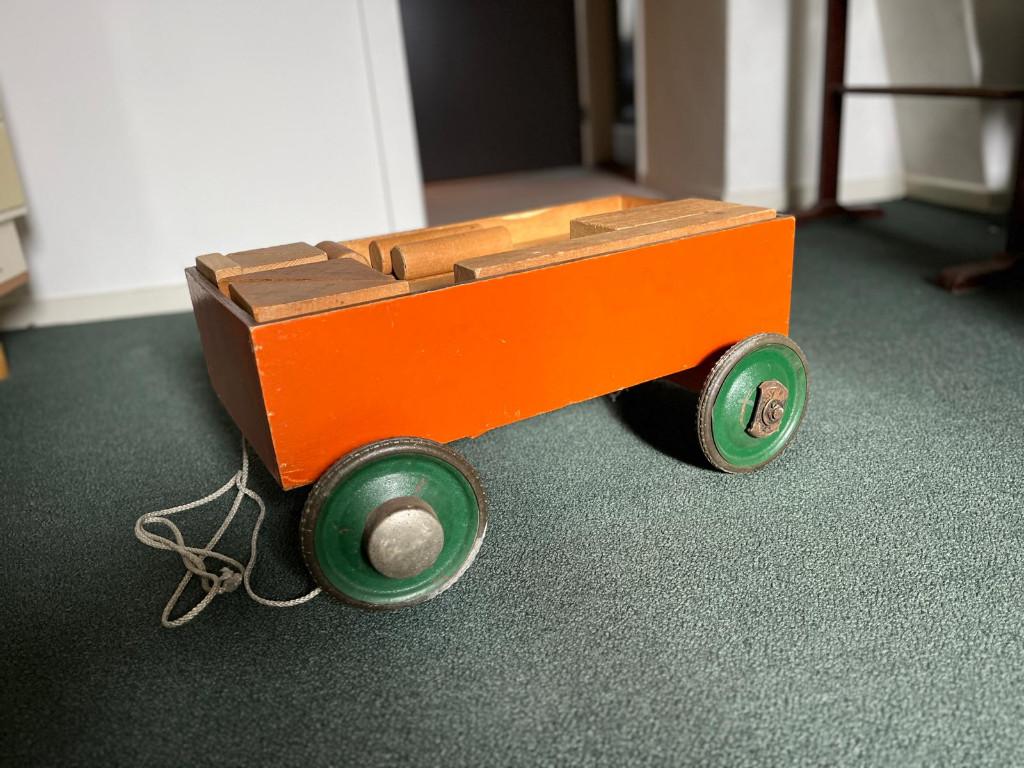 Originele antieke ADO blokkenwagen, Antiek en Kunst, Ophalen