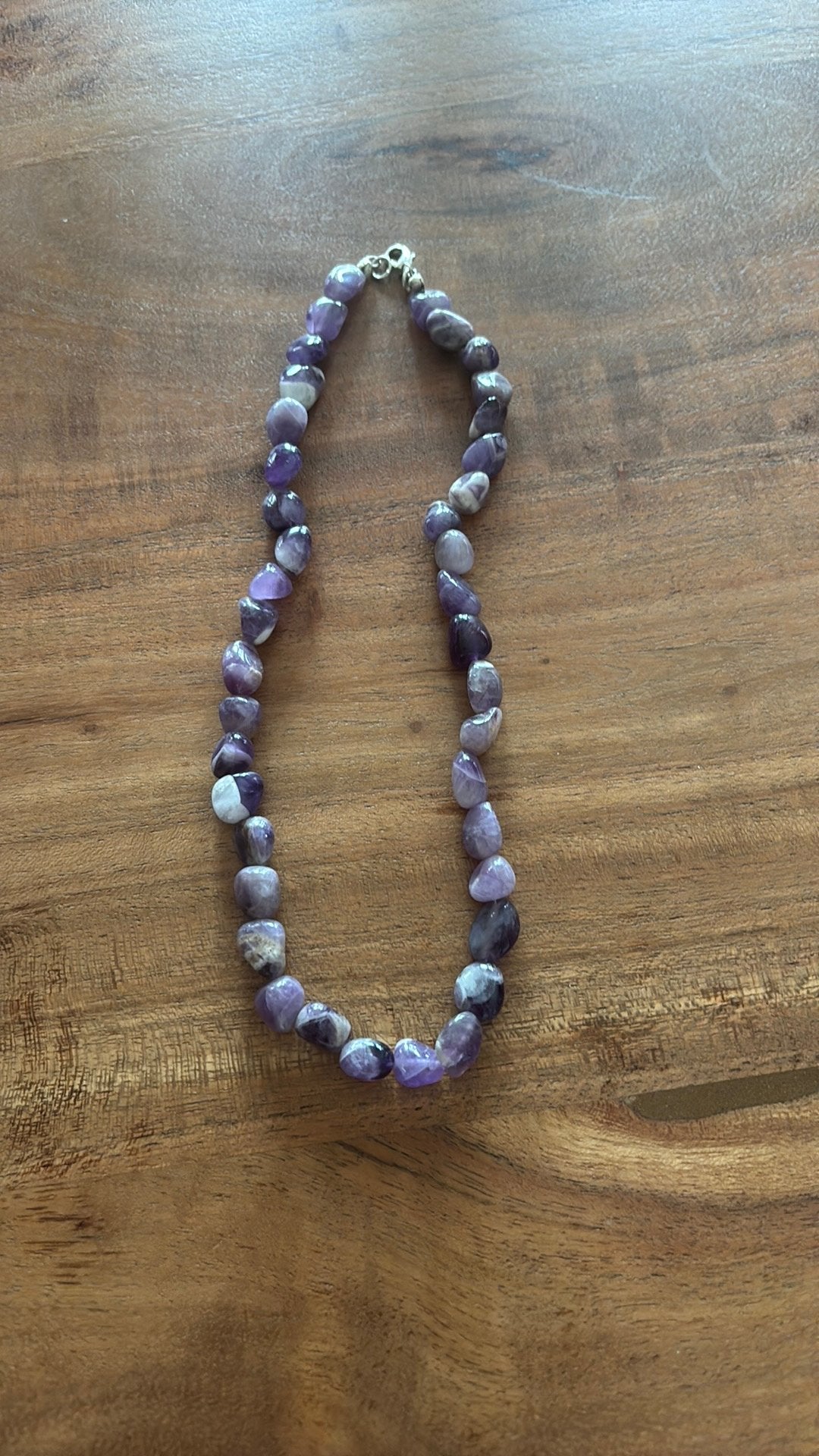 Amethist collier, Sieraden, Tassen en Uiterlijk, Ophalen of Verzenden, Nieuw, Paars, Steen of Mineraal
