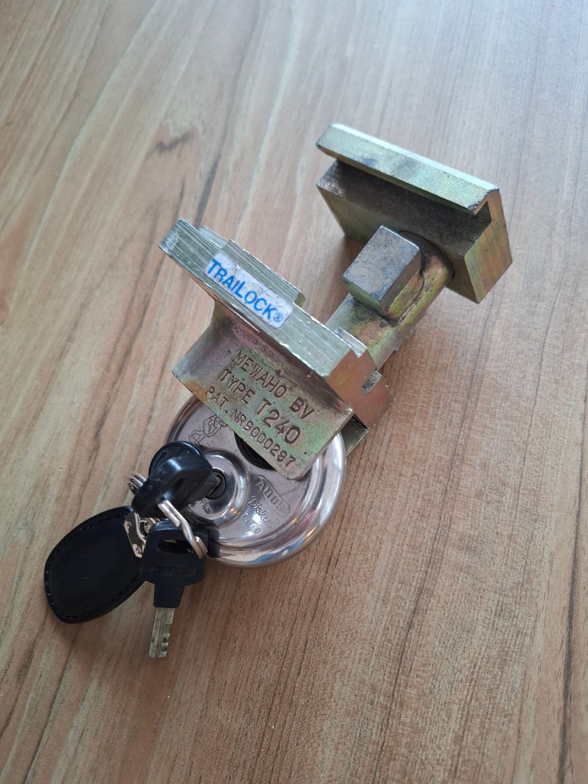 Mewaho BV T240 Disselslot met ABUS hangslot, Auto diversen, Ophalen of Verzenden, Gebruikt