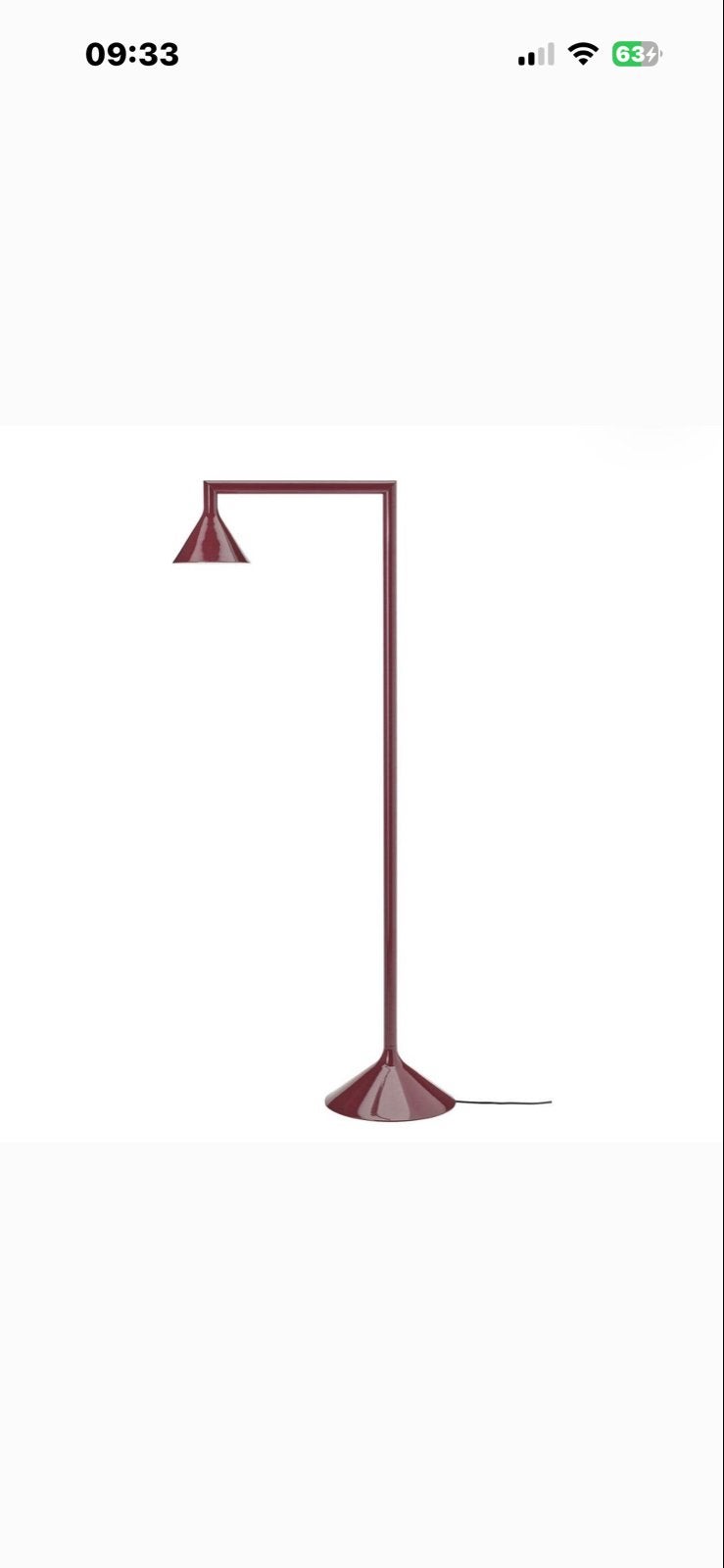 Ikea PS 2026 limited staande lamp - Rood metaal, Huis en Inrichting, Ophalen, Nieuw, Overige fittingen, Metaal