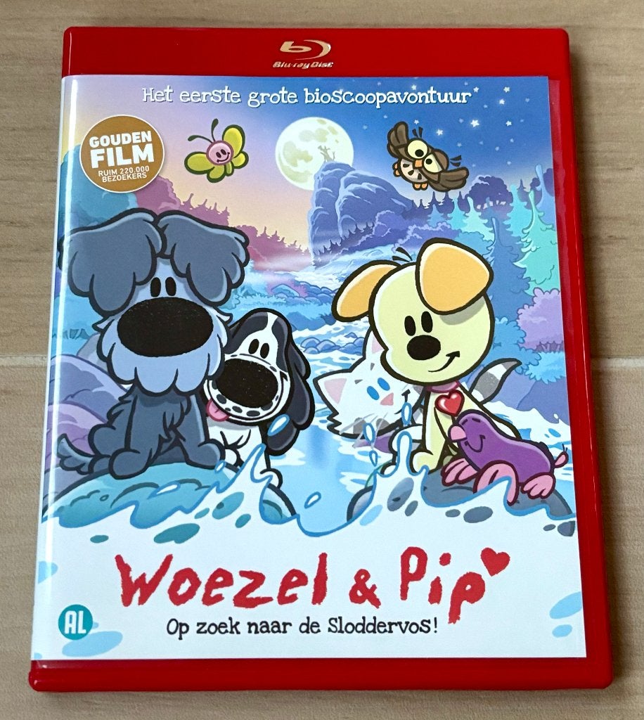Woezel & Pip op Zoek naar de Sloddervos (Blu Ray), Alle leeftijden, Film, Kinderen en Jeugd, Zo goed als nieuw