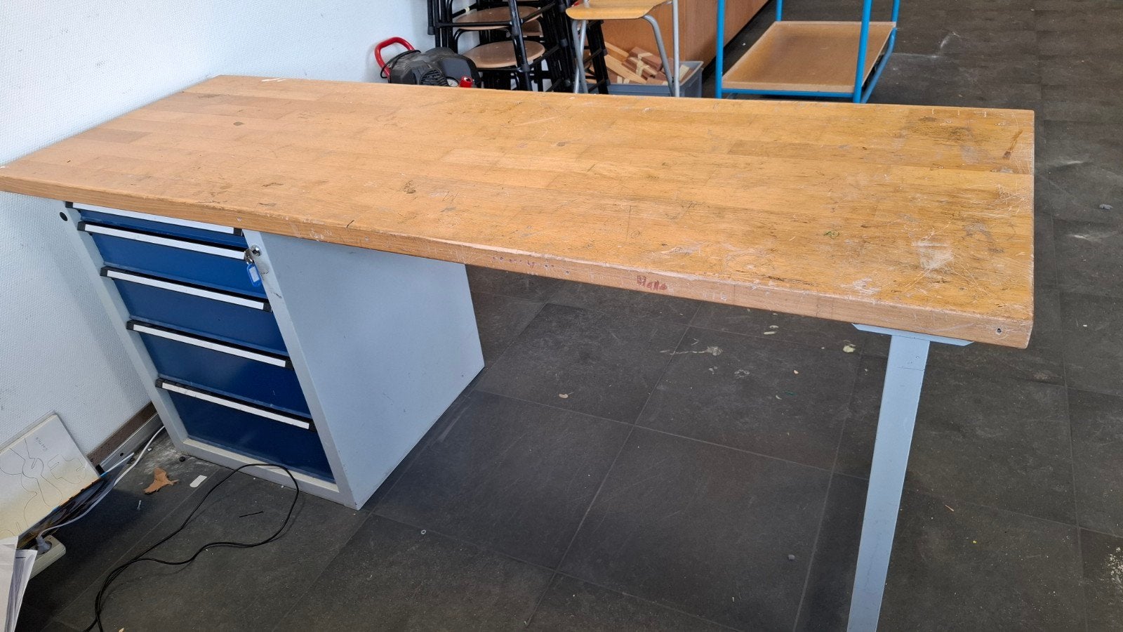 Werkbank met grote lades, vrij in te delen, Doe-het-zelf en Verbouw, Werkbanken, Ophalen, Gebruikt, 170 cm of meer