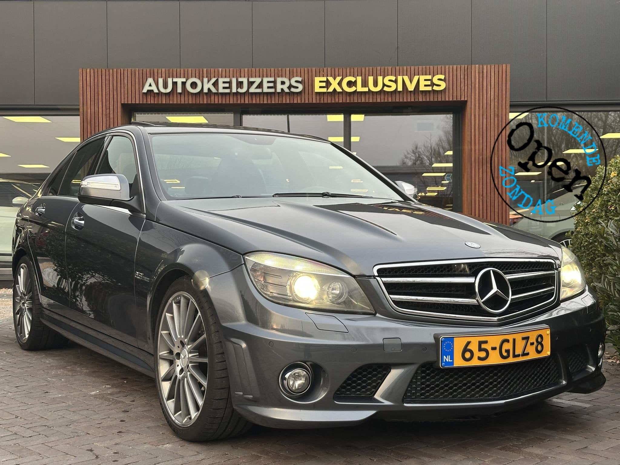Mercedes-Benz C-klasse AMG 63 Schuifdak Leer Carbon Xenon Ke, Auto's, Automaat, Gebruikt, Leder en Stof, Origineel Nederlands