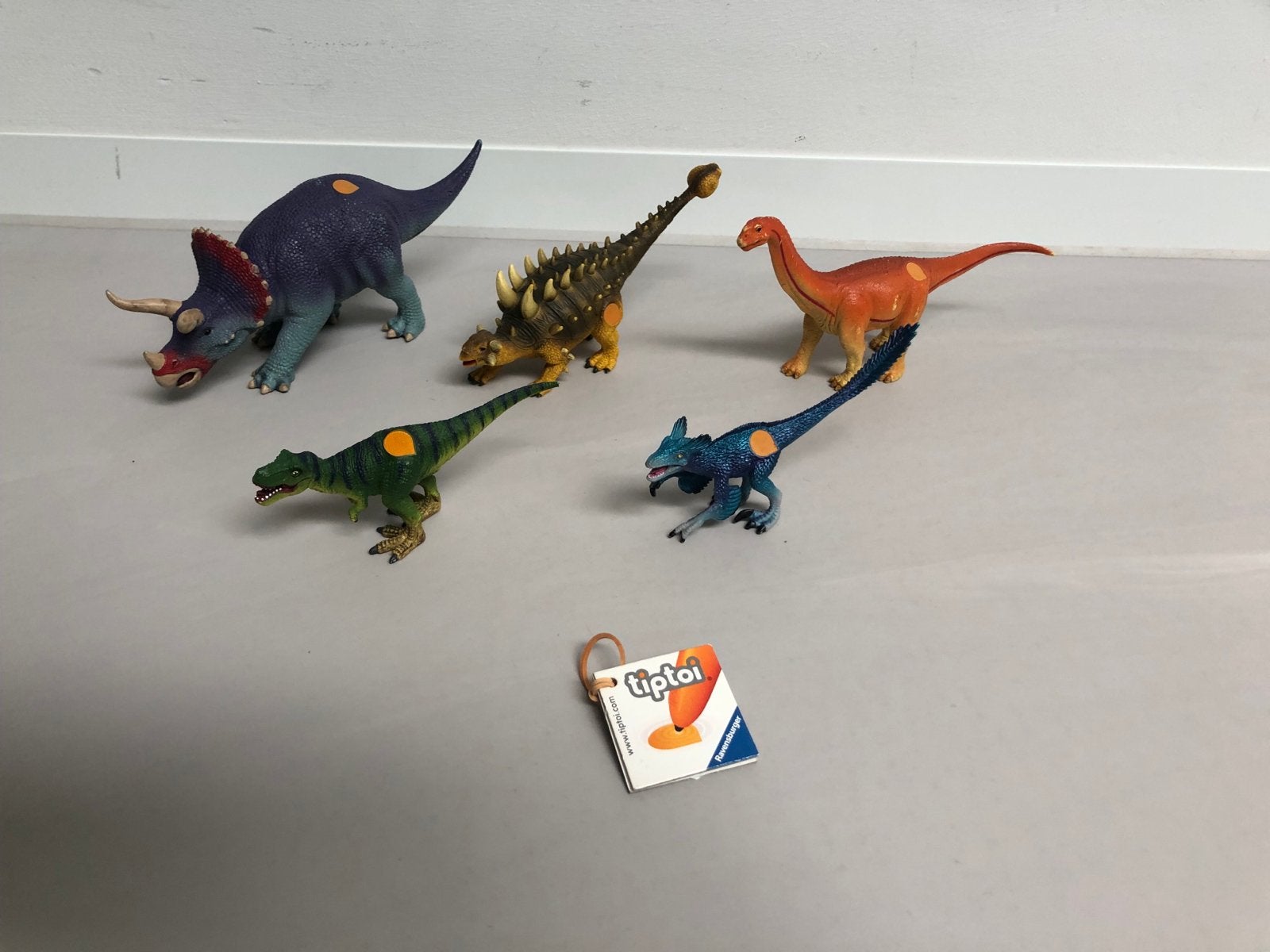 Tiptoi Dinosaurus speelfiguren set - 5 stuks, Ophalen of Verzenden, Zo goed als nieuw