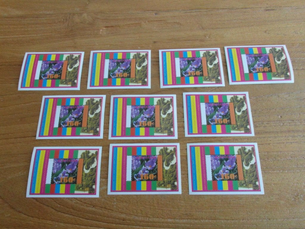 1671 10 VELLETJES Krokussen1996 Postfris, Postzegels en Munten, Postzegels | Nederland, Ophalen of Verzenden, Na 1940, Postfris