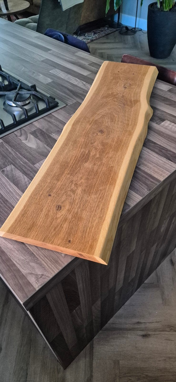 Eikenhouten tapasplank 100x30cm - robuust en uniek, Ophalen, Hout, Snij-/serveerplank, Nieuw