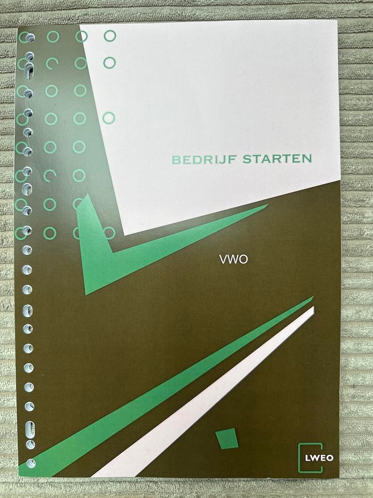 Bedrijf Starten VWO - LWEO (3e druk), Boeken, Ophalen of Verzenden, Nieuw, VWO, Bedrijfseconomie of M&O