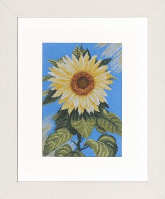 Borduurpakket Sunflower on blue 35045, ., Nieuw, Ophalen of Verzenden, .