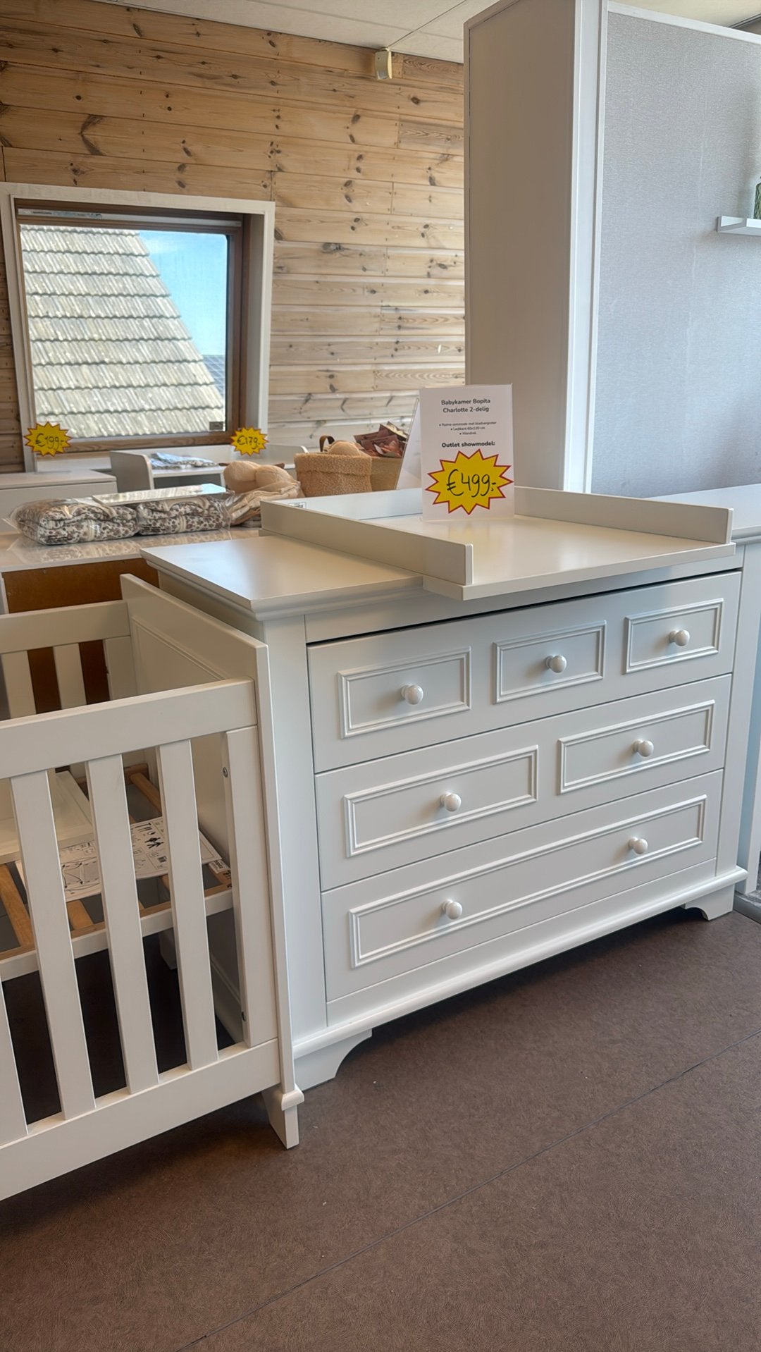 Bopita Charlotte 2-delige Babykamer Outlet, Ophalen, Jongetje of Meisje, Zo goed als nieuw, Babykamer Outlet