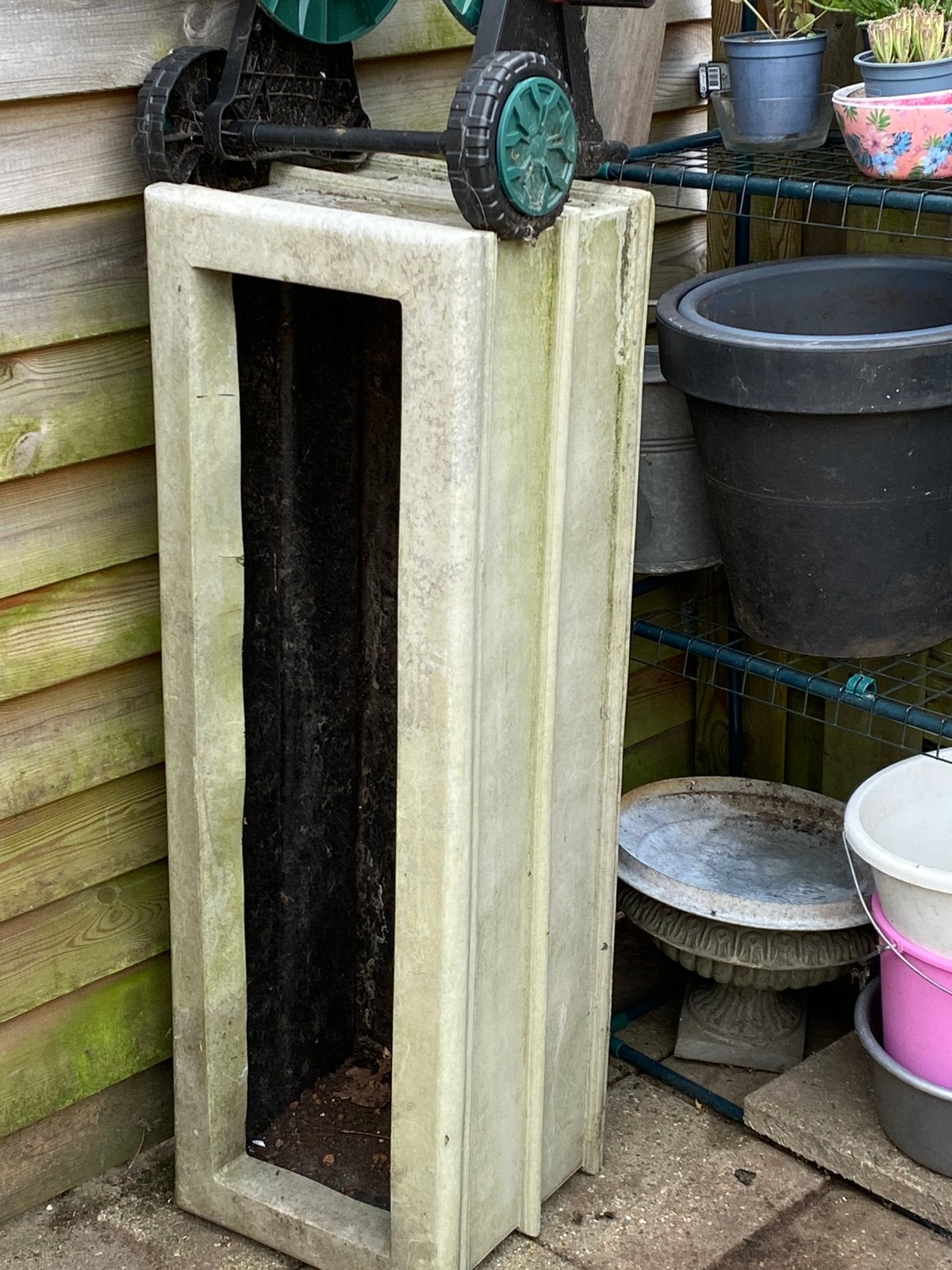 Plantenbak, Tuin en Terras, Bloembakken en Plantenbakken, Ophalen, Gebruikt, Rond, Kunststof