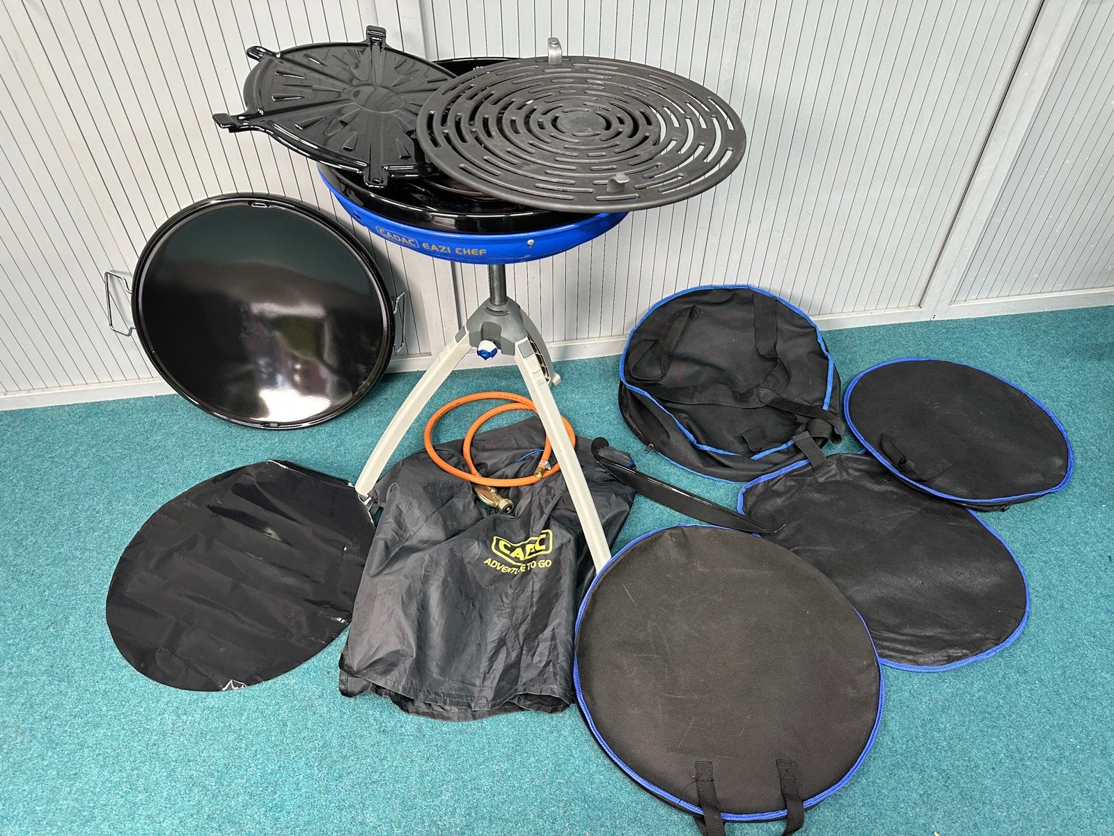 Cadac Carri chef skottelbraai gas bbq barbecue, Ophalen, Zo goed als nieuw