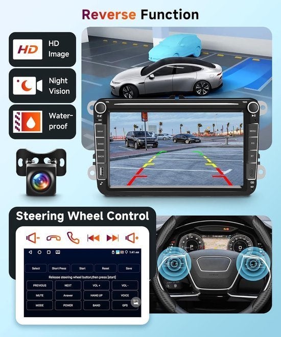 Autoradio – Carplay Radio – 7 Inch 2 DIN Multimedia Systeem, Corvance B.V., Verzenden, Nieuw, Corvancebol@gmail.com