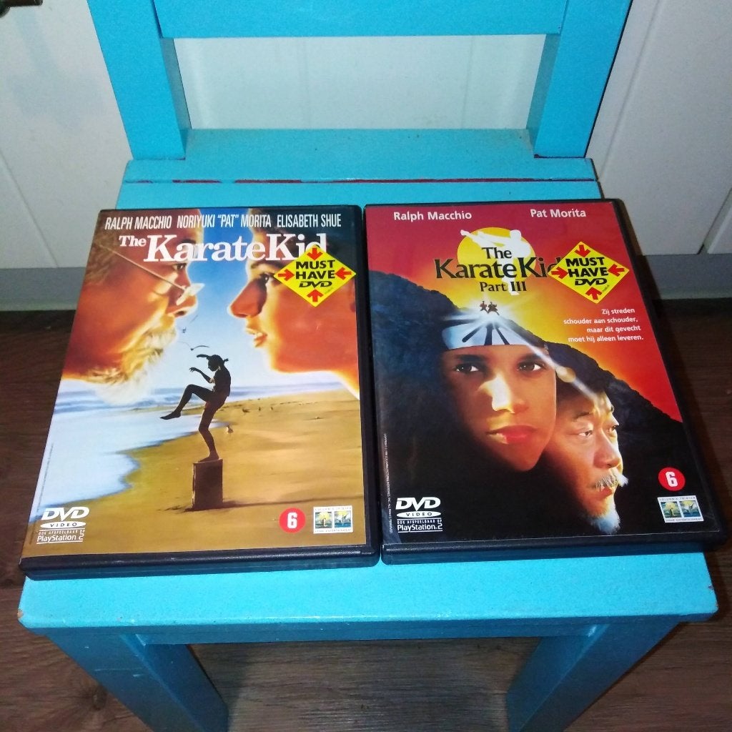 Dvd karate kid deel 1 en 3, Vanaf 6 jaar, Ophalen, Gebruikt, Actie