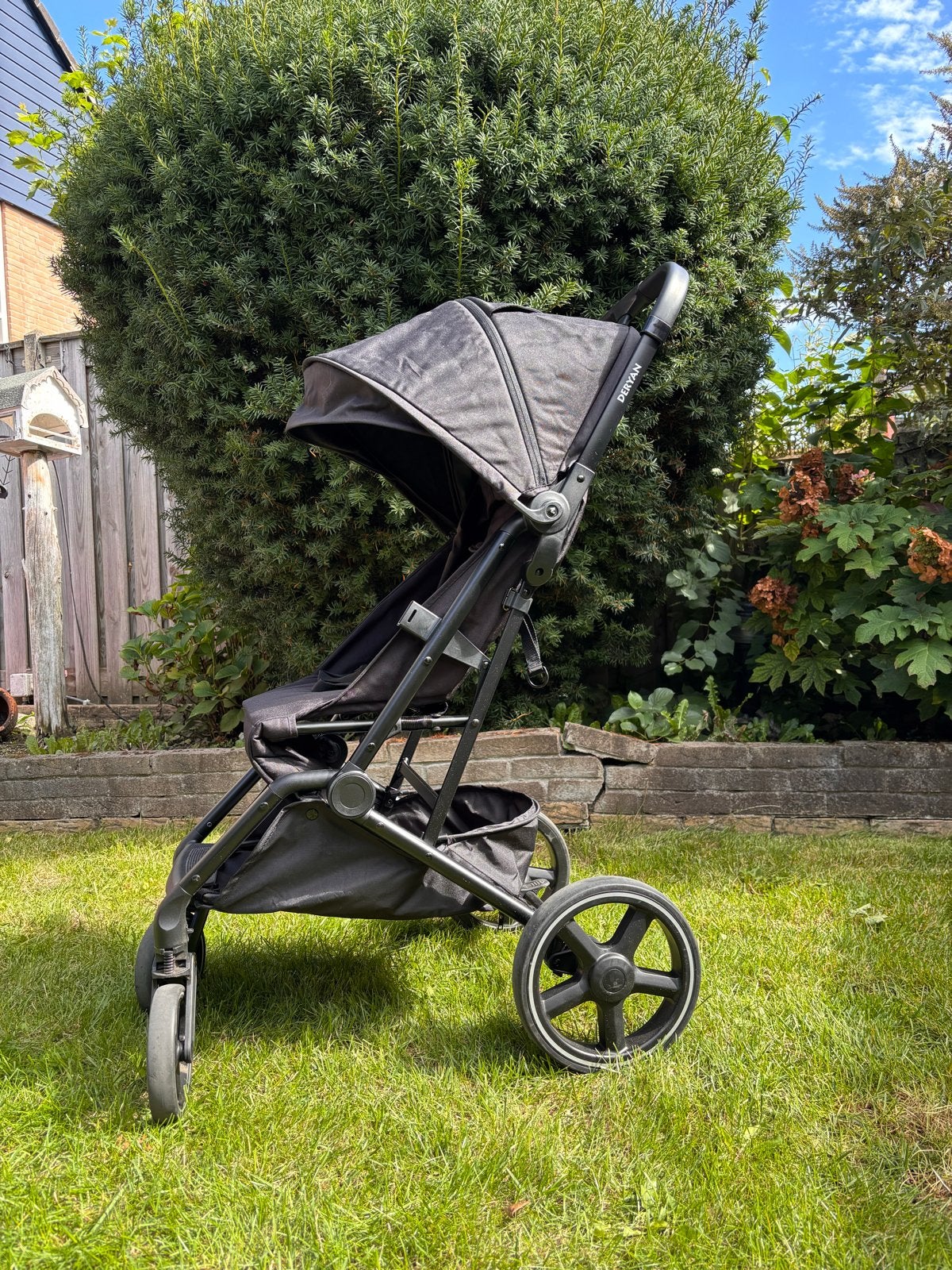 Deryan Luxe XP Buggy XL - Compact lichtgewicht - Zwart, Ophalen, Gebruikt, Overige merken, Verstelbare rugleuning