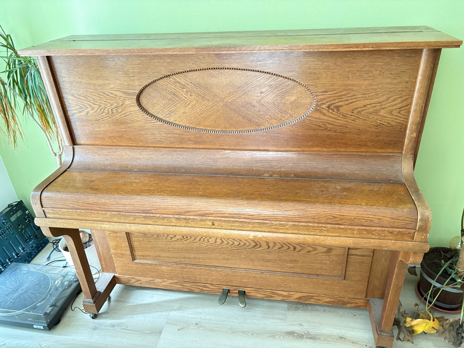 Vintage Houten Piano - Gebruikt, Ophalen, Gebruikt, Bruin, Piano