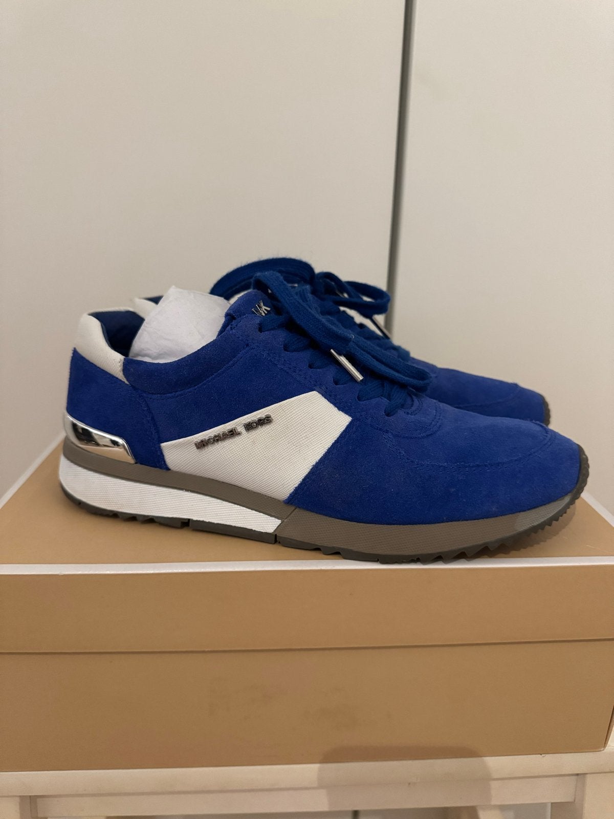 Michael Kors sneakers blauw maat 38,5, Blauw, Ophalen of Verzenden, Sneakers of Gympen, Zo goed als nieuw