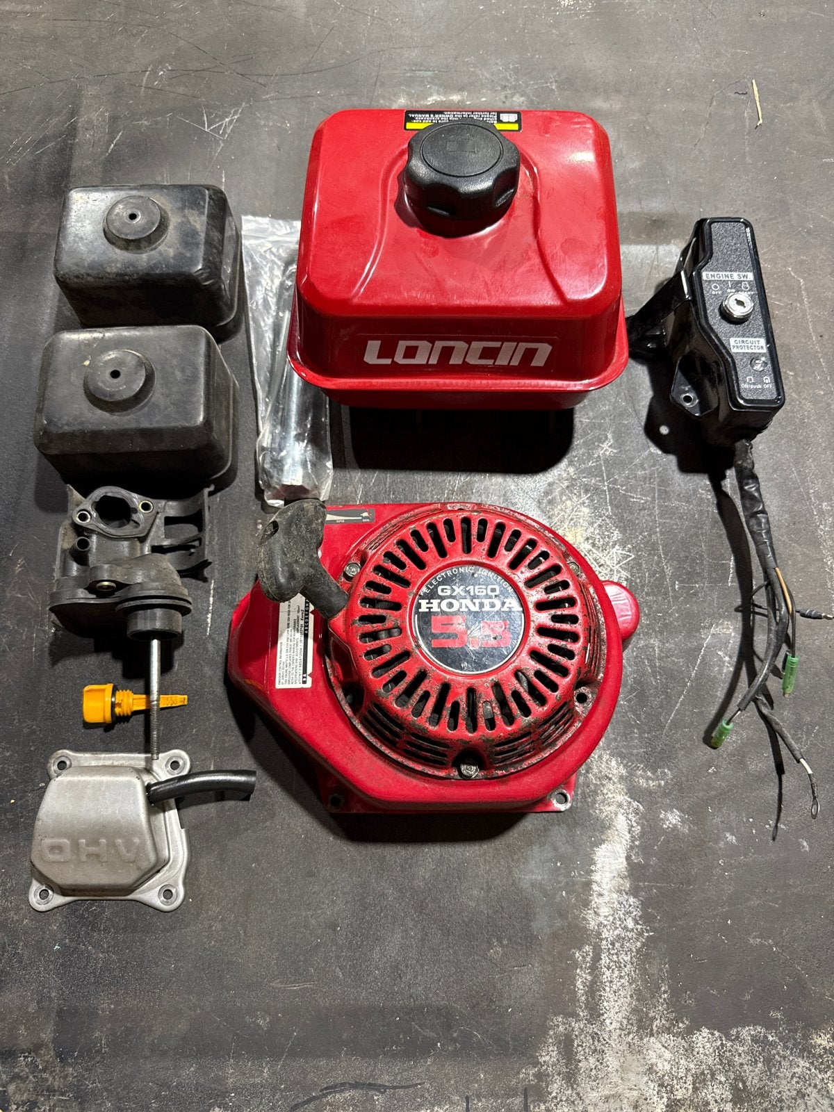 Canta / Onderdelen Honda GX160/GX200 & Loncin 200cc motor, Ophalen of Verzenden, Gebruikt, Honda