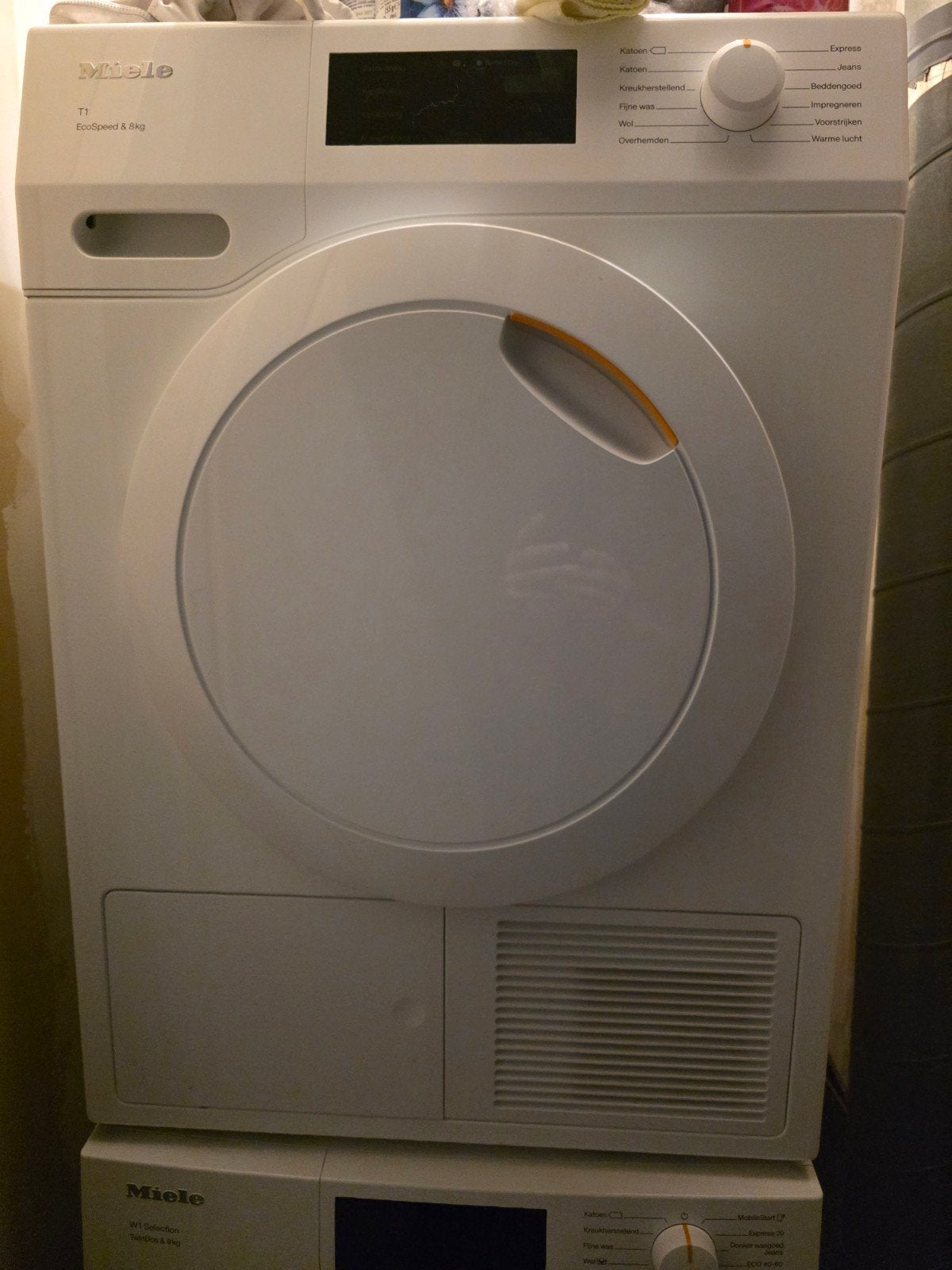 Miele T1 SpeedCare TKG640 WP warmtepompdroger 8kg, 8 tot 10 kg, Ophalen of Verzenden, Zo goed als nieuw, 85 tot 90 cm