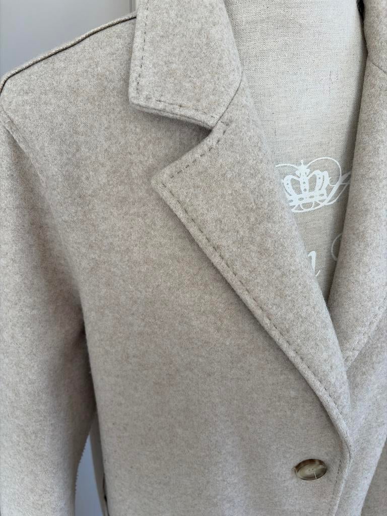Beamont Ongedragen beige lange jas 36, Ophalen of Verzenden, Nieuw, Maat 38/40 (M), Beige