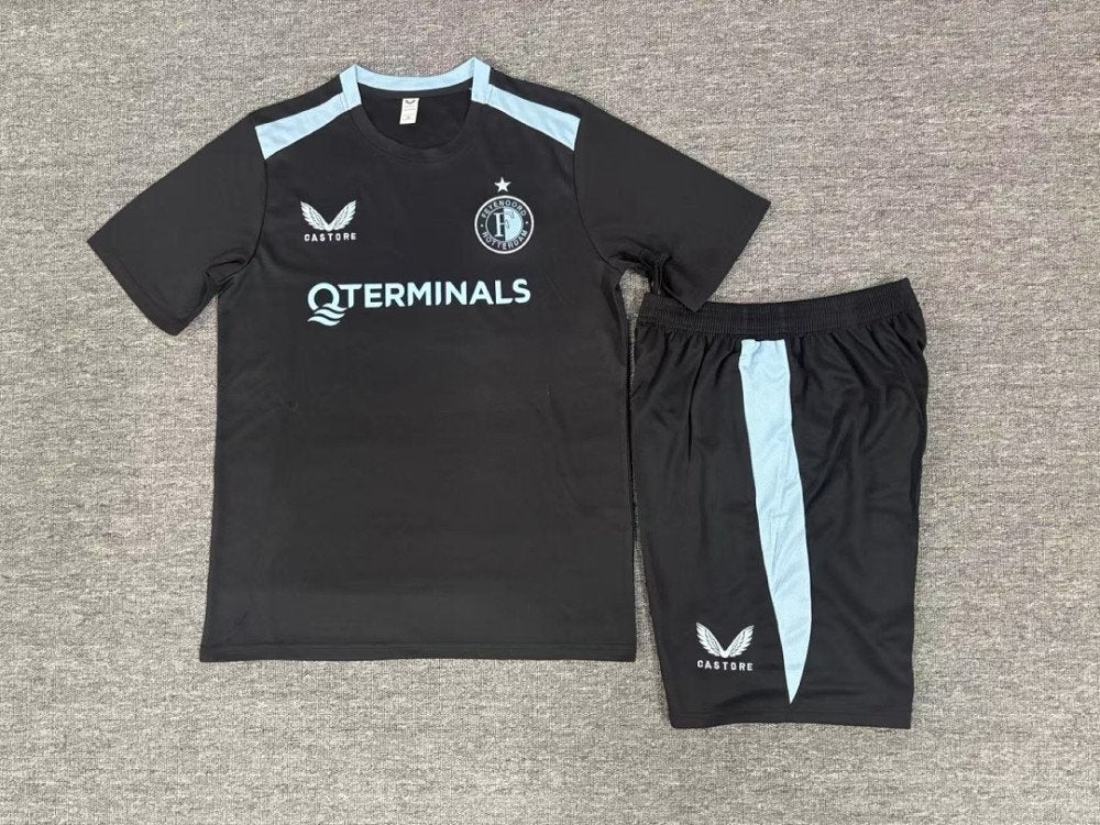 Feyenoord Trainingsshirt 2026/27 Kids – Bedrukking + Broekje, Verzenden, Zwart, Nieuw, Overige maten