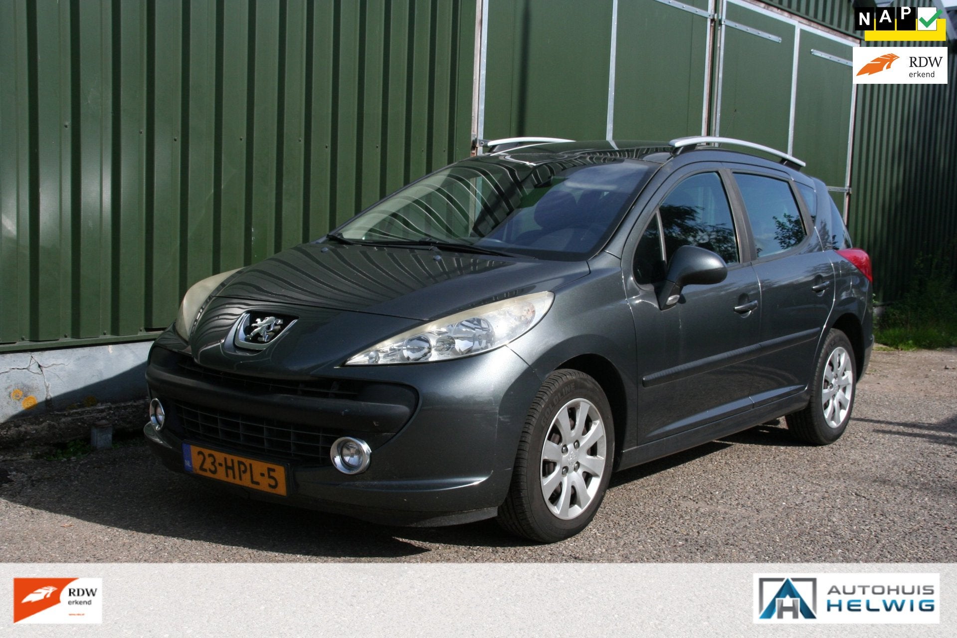 Peugeot 207 SW 1.4 VTi XS, PANODAK, CLIMATE CONTROLE, CRUISE, Stof, Gebruikt, Zwart, Origineel Nederlands