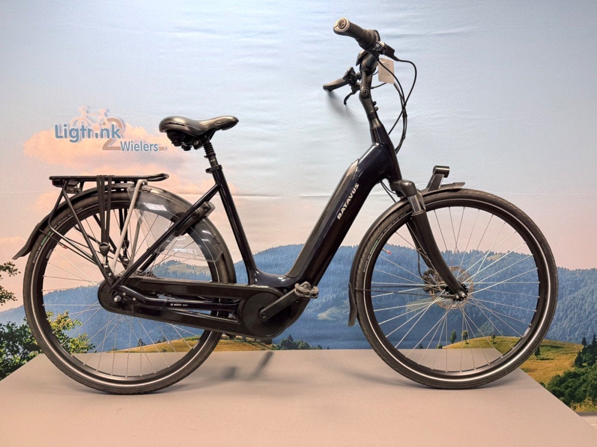 Batavus Finez E-Go Active Plus Dames Blauw Glans 53cm, Ophalen, Gebruikt, -, -