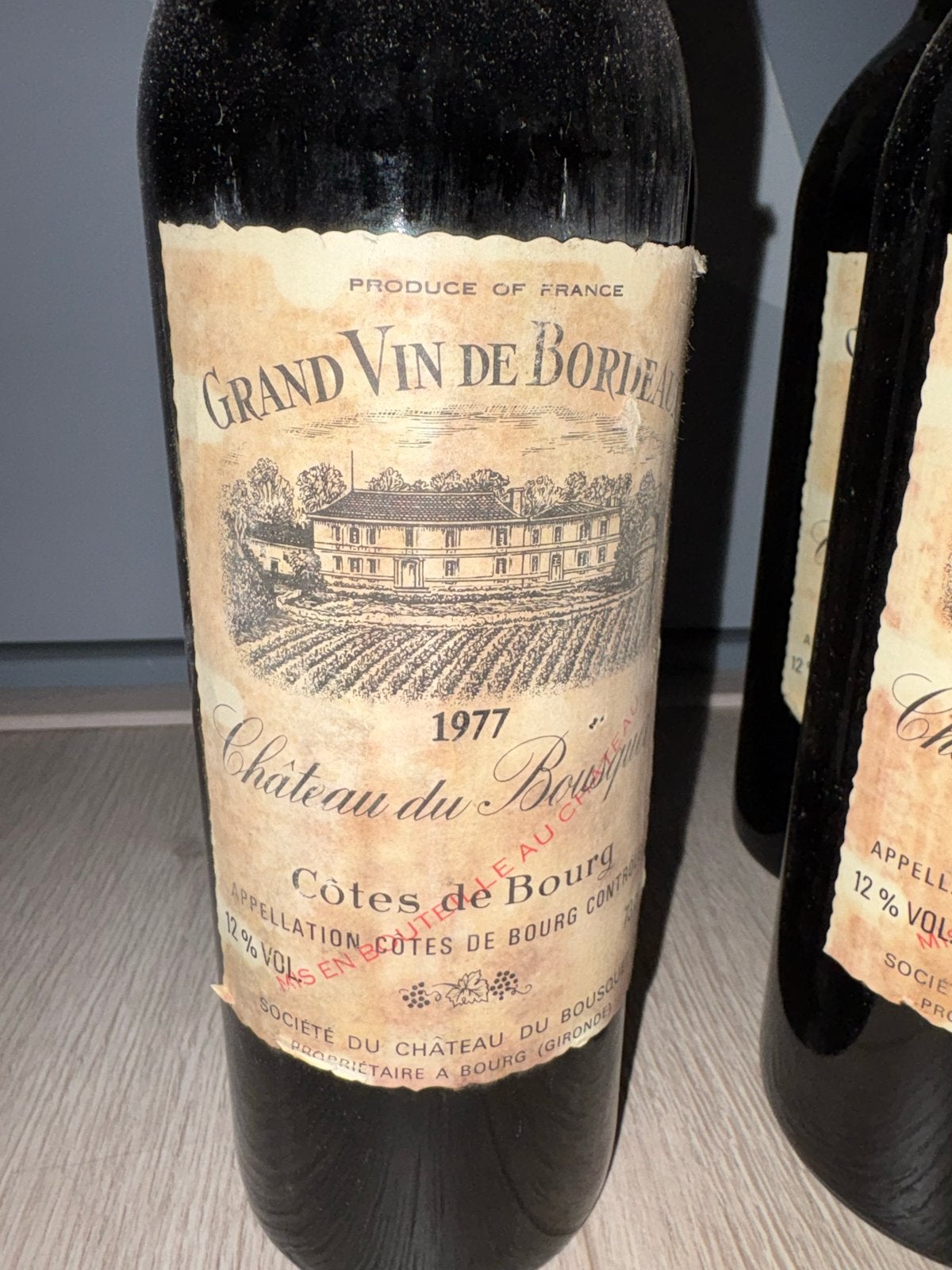 Grand Vin de Bordeaux Château du Bousquet 1977, Ophalen, Frankrijk, Nieuw, Rode wijn