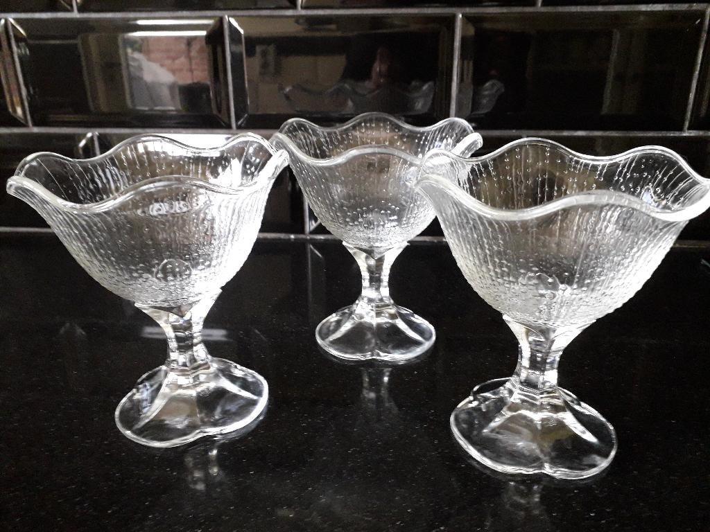 3 ijs of Cocktailcoupes -----t 5603, Ophalen, Glas of Glazen, Overige stijlen, Glas