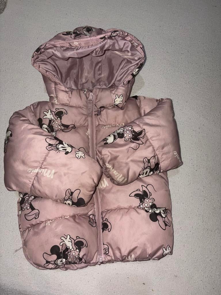 H&M Minnie Mouse Puffer Jasje Maat 92, Ophalen of Verzenden, Zo goed als nieuw