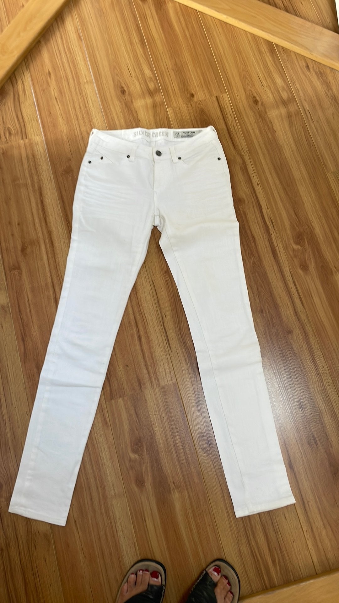 Witte Silver Creek Jeans - Maat W27/L32, Kleding | Dames, Spijkerbroeken en Jeans, Ophalen of Verzenden, Zo goed als nieuw, Wit