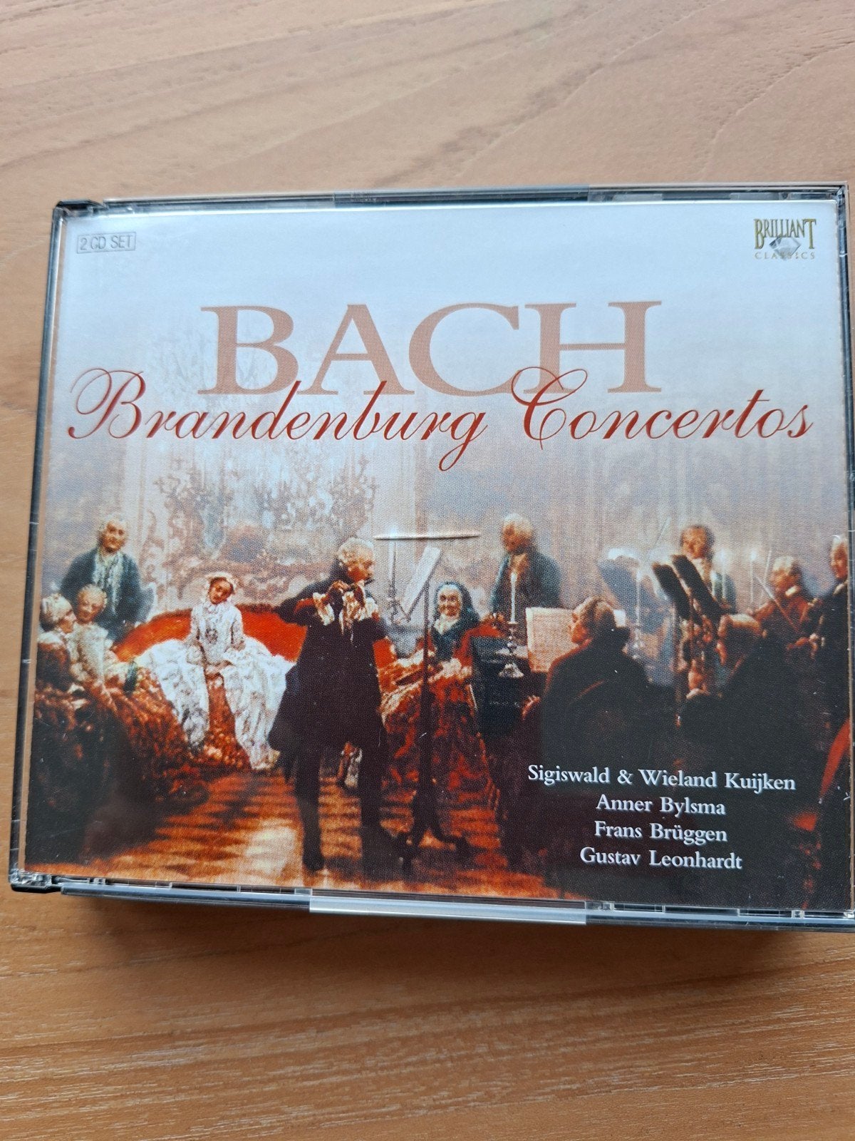 Bach Brandenburg Concertos - Gustav Leonhardt (2 CD Set), Cd's en Dvd's, Boxset, Ophalen of Verzenden, Zo goed als nieuw, Orkest of Ballet