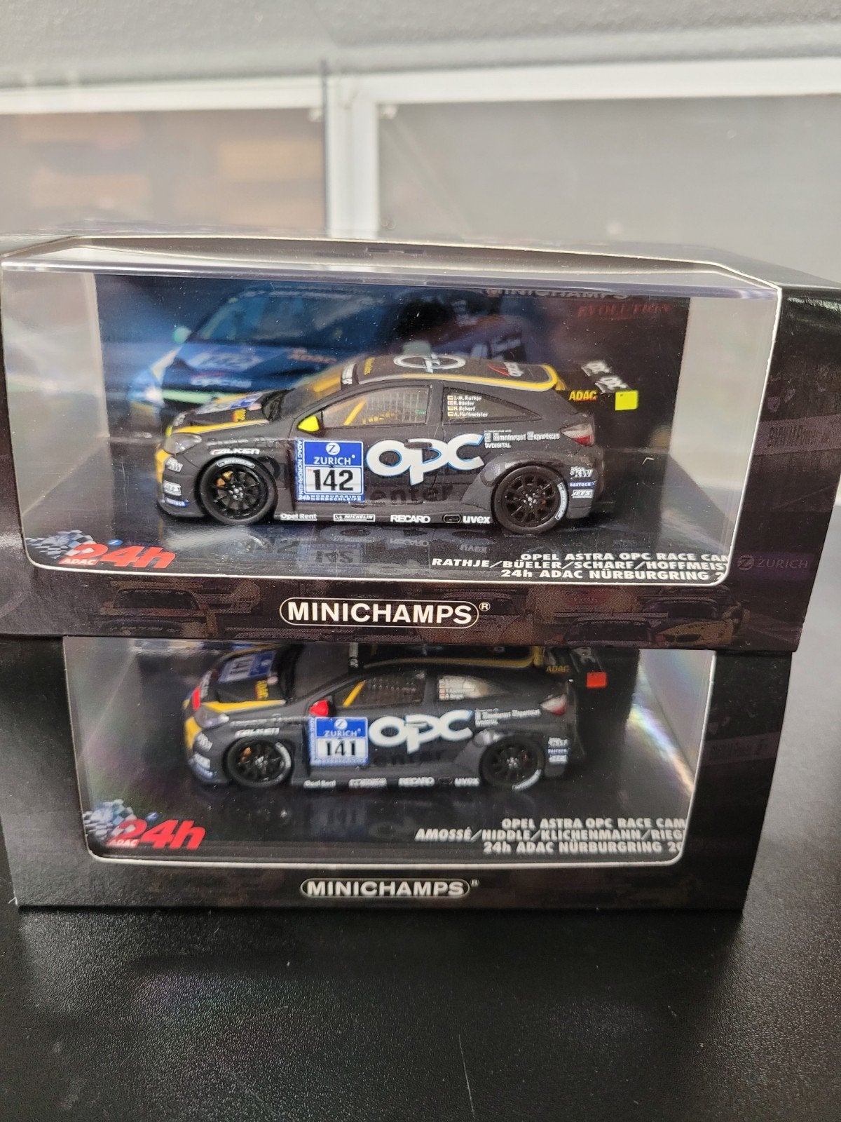 opel astra race camp minichamps 1:43, Ophalen of Verzenden, Zo goed als nieuw, Auto, MiniChamps