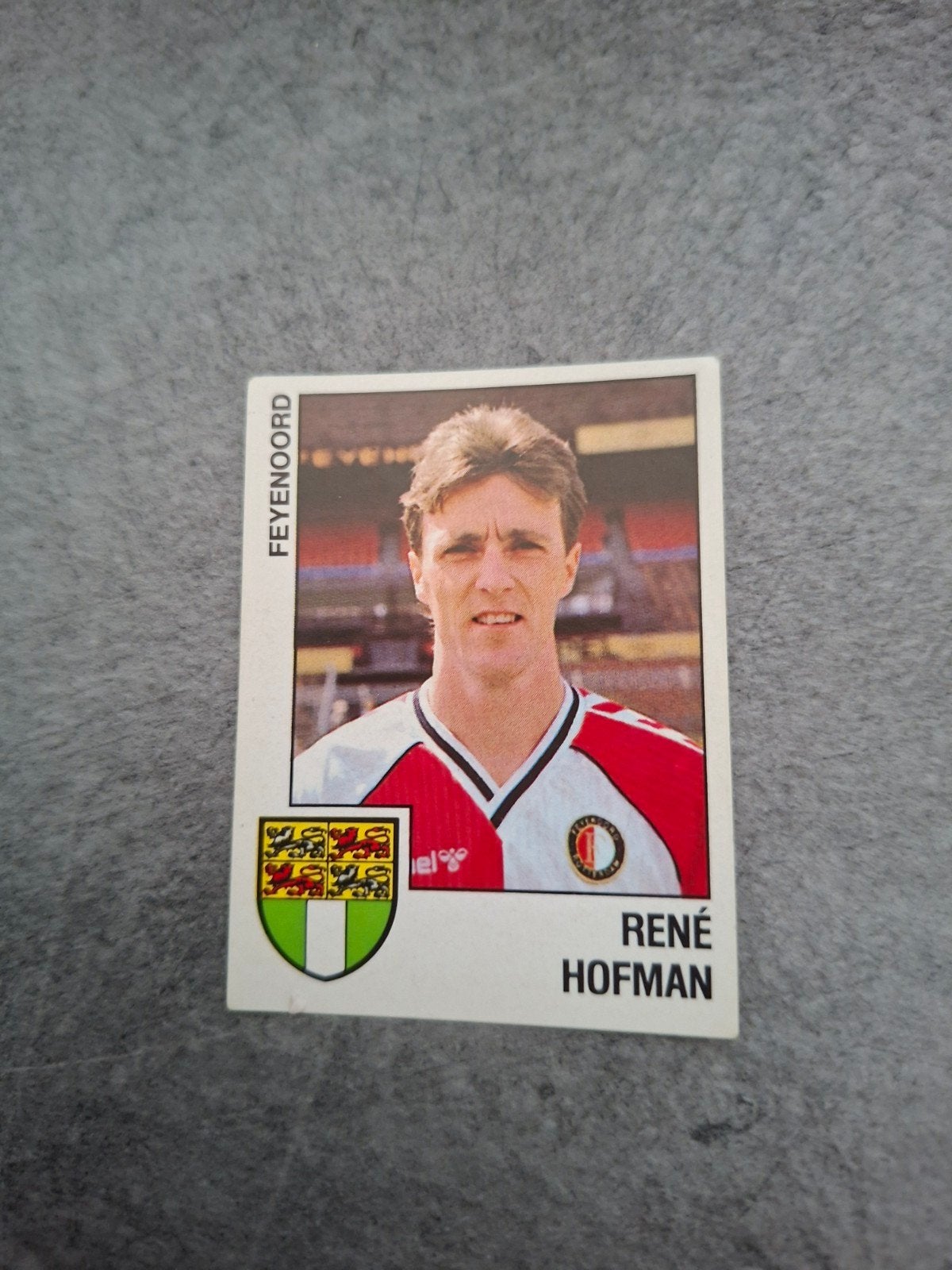 Panini sticker Voetbal 89. Rene Hofman Feyenoord., Ophalen of Verzenden, Zo goed als nieuw, Sticker