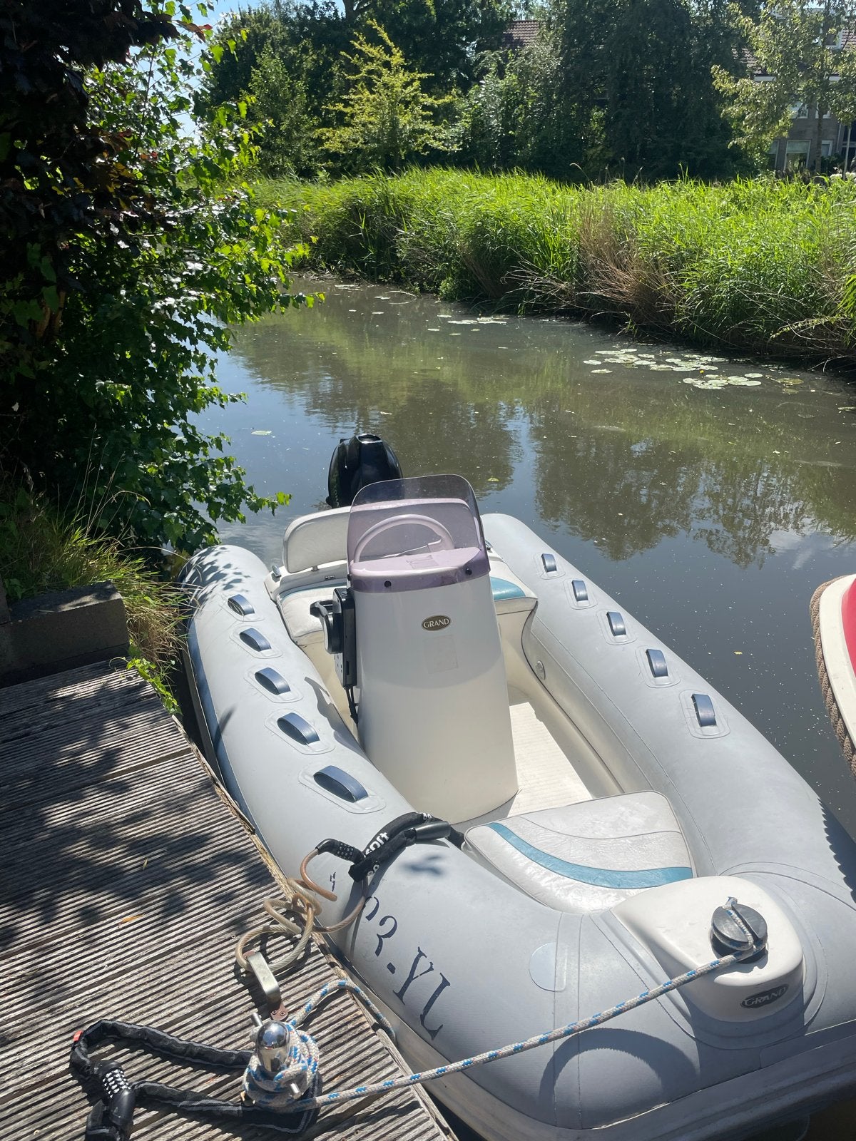 Grand RIB 320 met nieuwe Tohatsu 9.8pk buitenboordmotor (202, 10 pk, Grand, Ophalen, Polyester/glasvezel