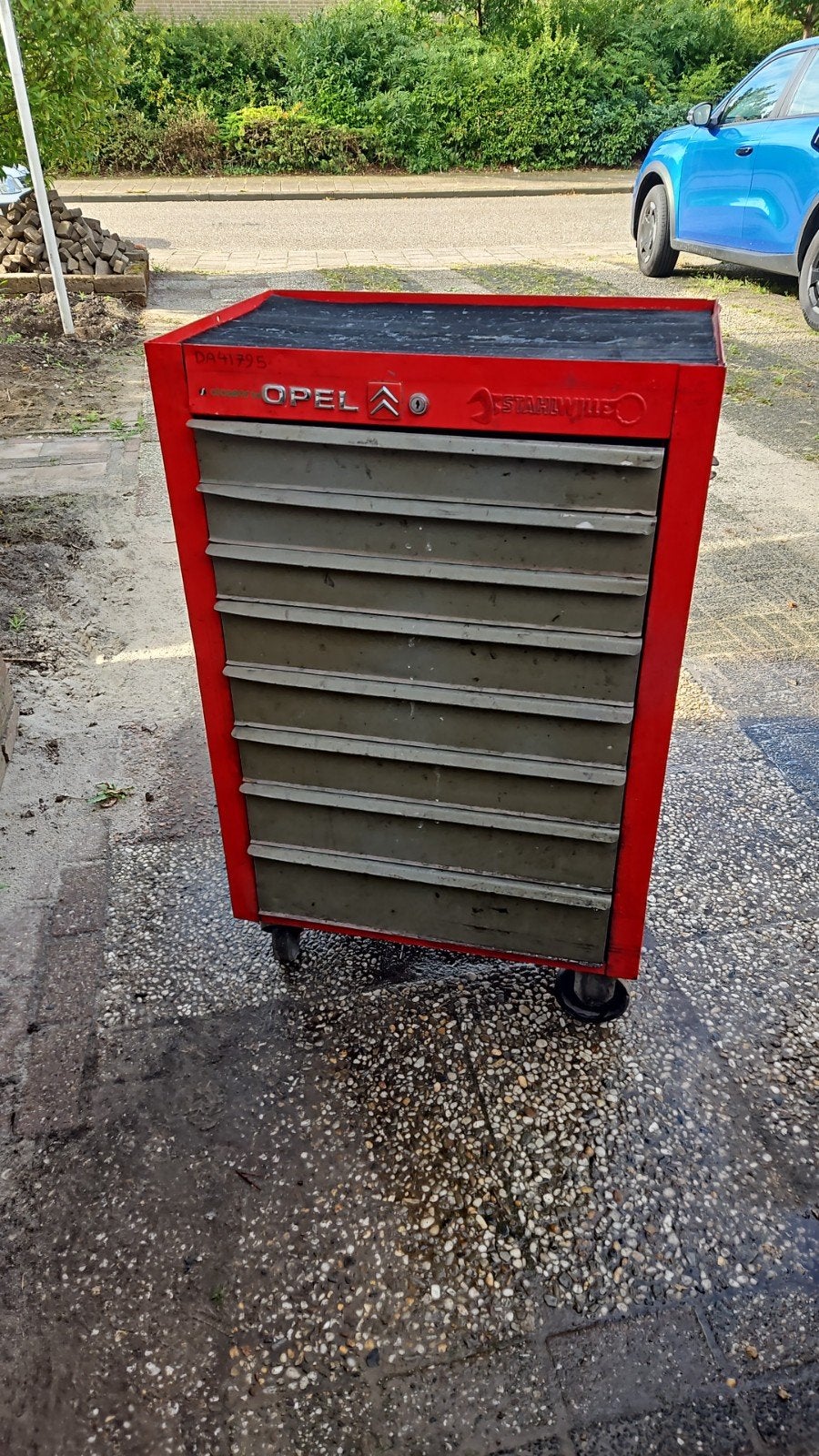 Gereedschapswagen Stahlwille, Ophalen, Gebruikt