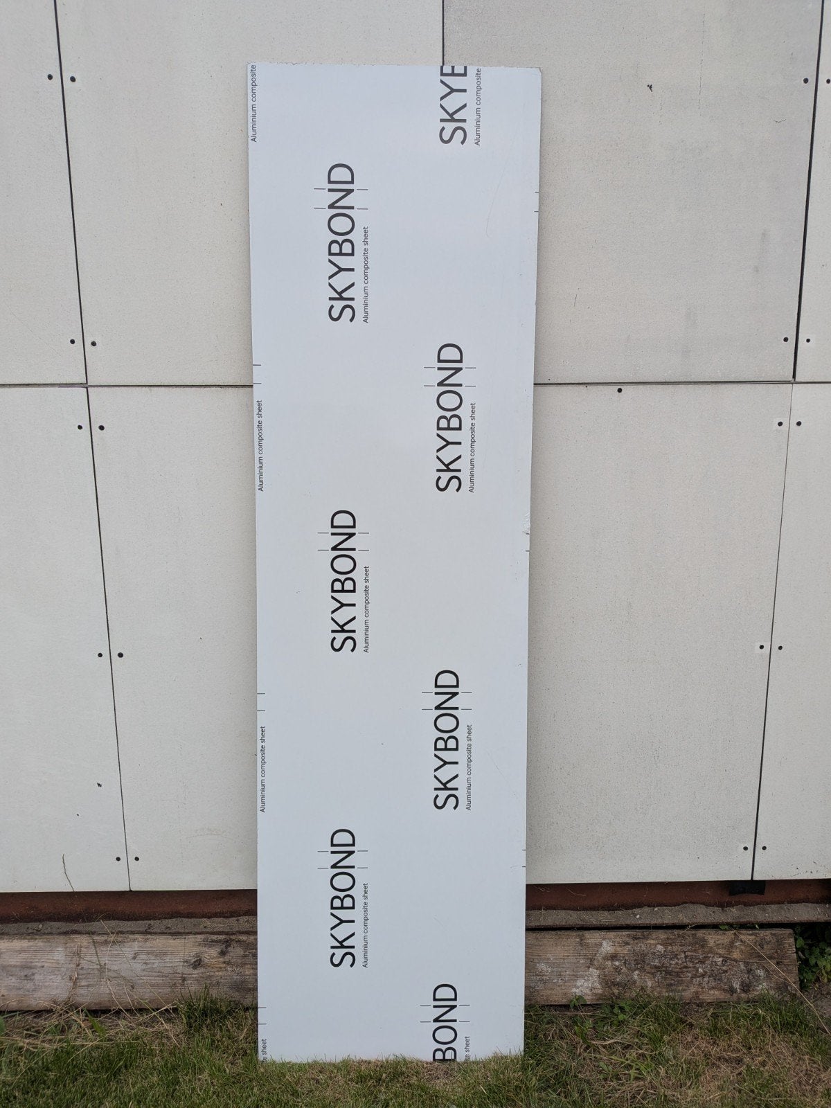 4x Alu Dibond alupanel (Skybond) Panelen - 246,5x68,5cm, 3m, Ophalen, Zo goed als nieuw, Overige materialen, Minder dan 20 mm